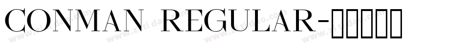 Conman Regular字体转换